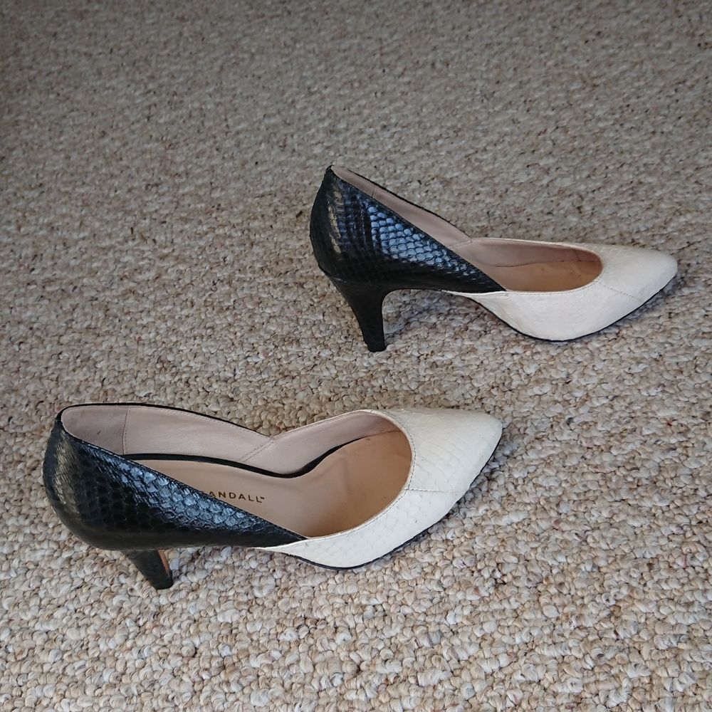 Loeffler Randall Embossed black and white Pumps size 6B